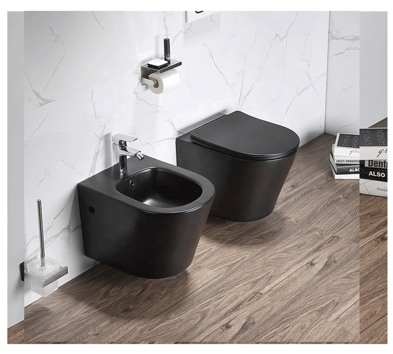 Wall mounted toilet,wall hung toilet,bathroom hanging modern rimless toilet,toilet without tank