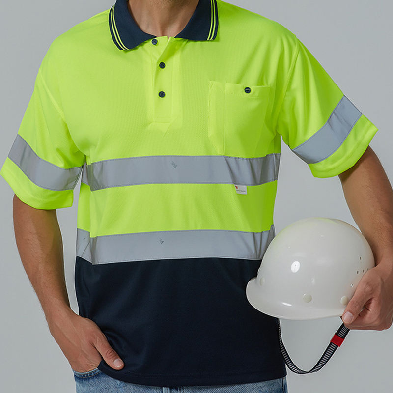 China Wholesale Men T-Short Sleeve High Visibility Reflective Safety Shirt