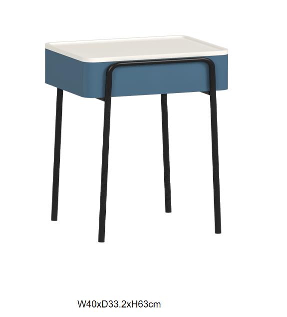 Wood Coffee Table With Metal Leg