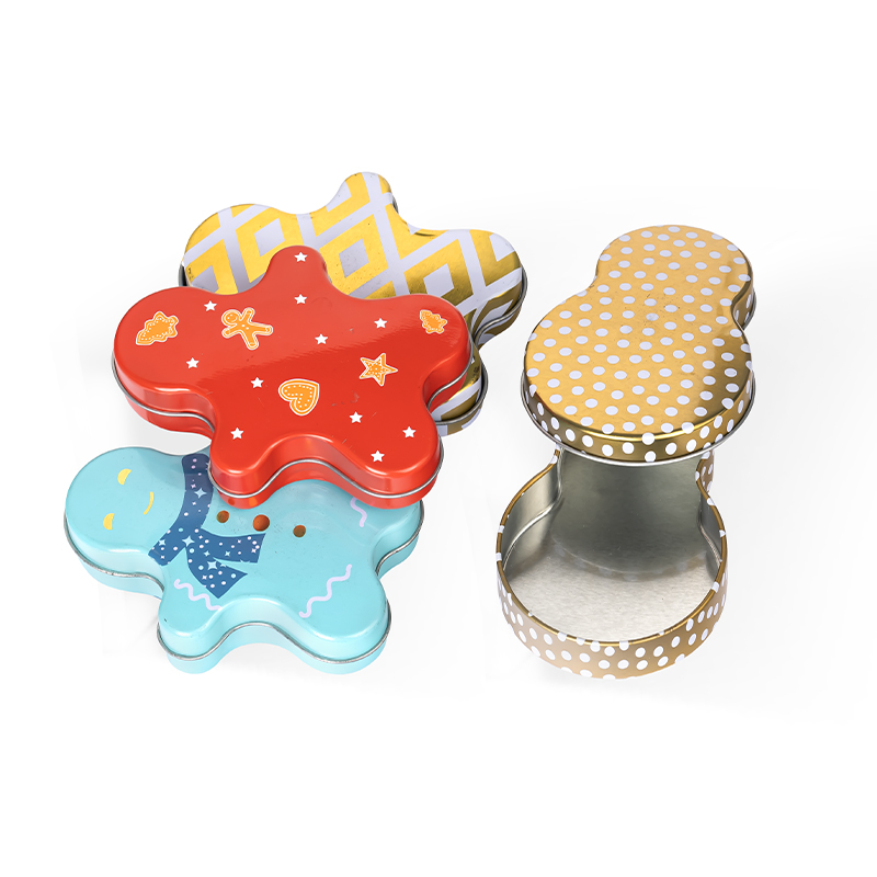 Factory Storage Tin Case Snowman Gourd Shape Metal Tin Box Custom Candy Gift Empty Christmas Tin Box