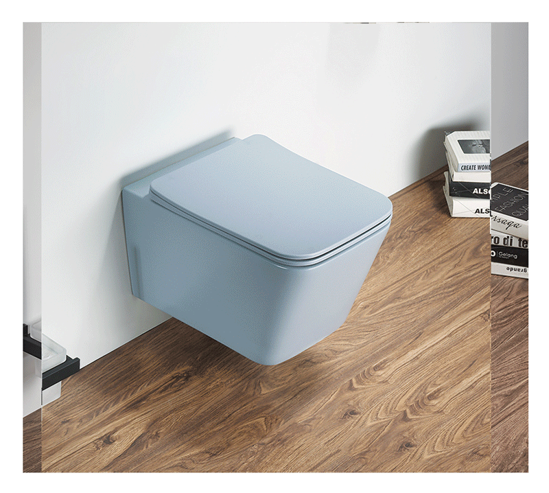 ceramic toilet,toilets, color wall hung toilet,toilet without tank,tankless toilet,wall mount toilet