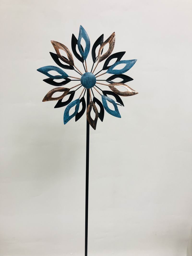 Outdoor garden iron windmill