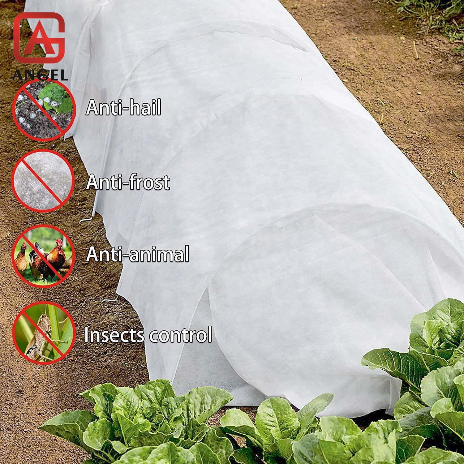 Angel Agricultural 17g/21g Agriculture Cover Crop Protection Nonwoven Sunscreen and Anti-freezing