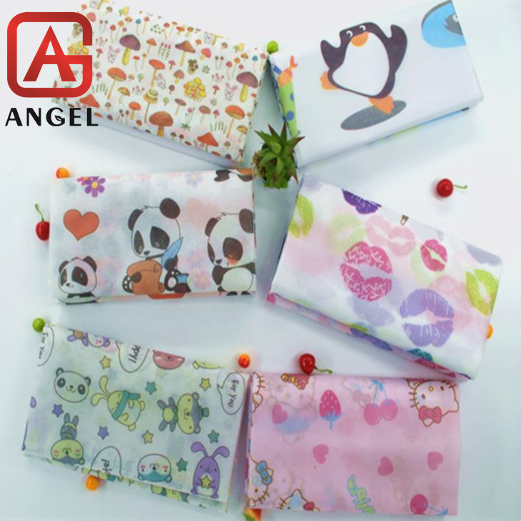 Angel New Pattern Printed Fabric Printed Nonwoven Fabric Accept Custom Logo Print