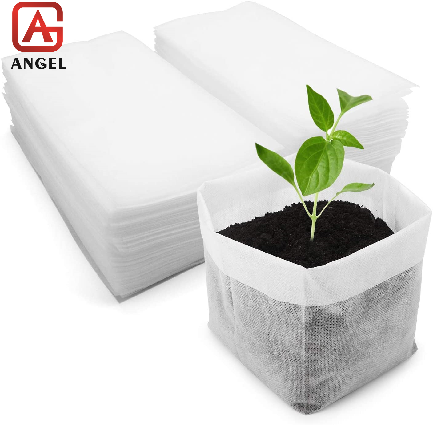 Angel PLA Nonwoven Biodegradable Fabric Bags To Cover Fruit Garden Fabric Grow Bag Plant