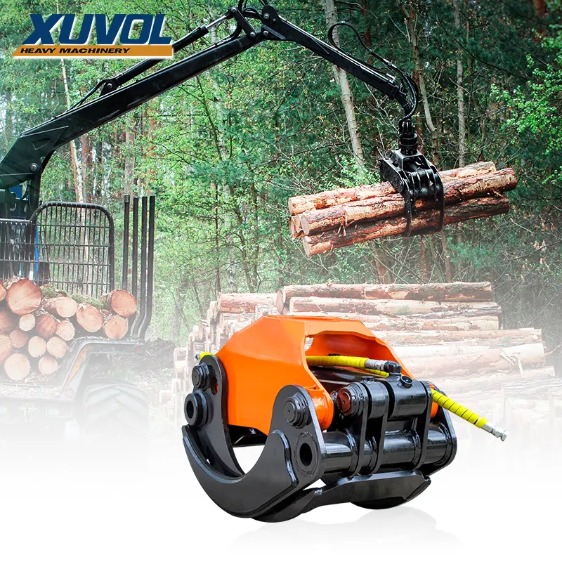 Hydraulic timber grapple log grapple forwarder grapple wood gripper for forestry machinery
