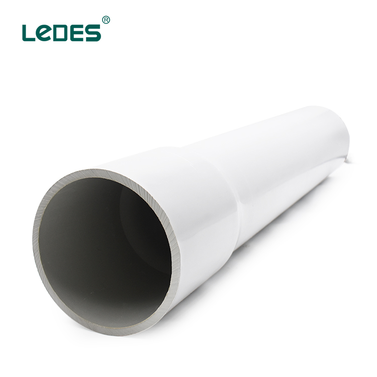 Ledes PVC Rigid Conduit Electrical Plastic Wiring Pipes 10ft - Gray
