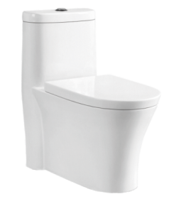 Siphonic one piece of toilet