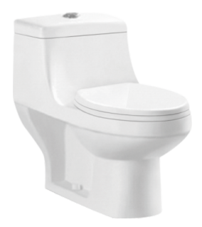 Siphonic one piece of toilet