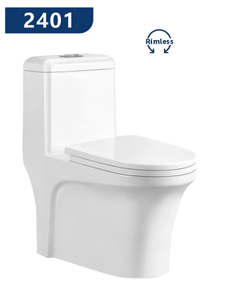 Siphonic one piece of toilet
