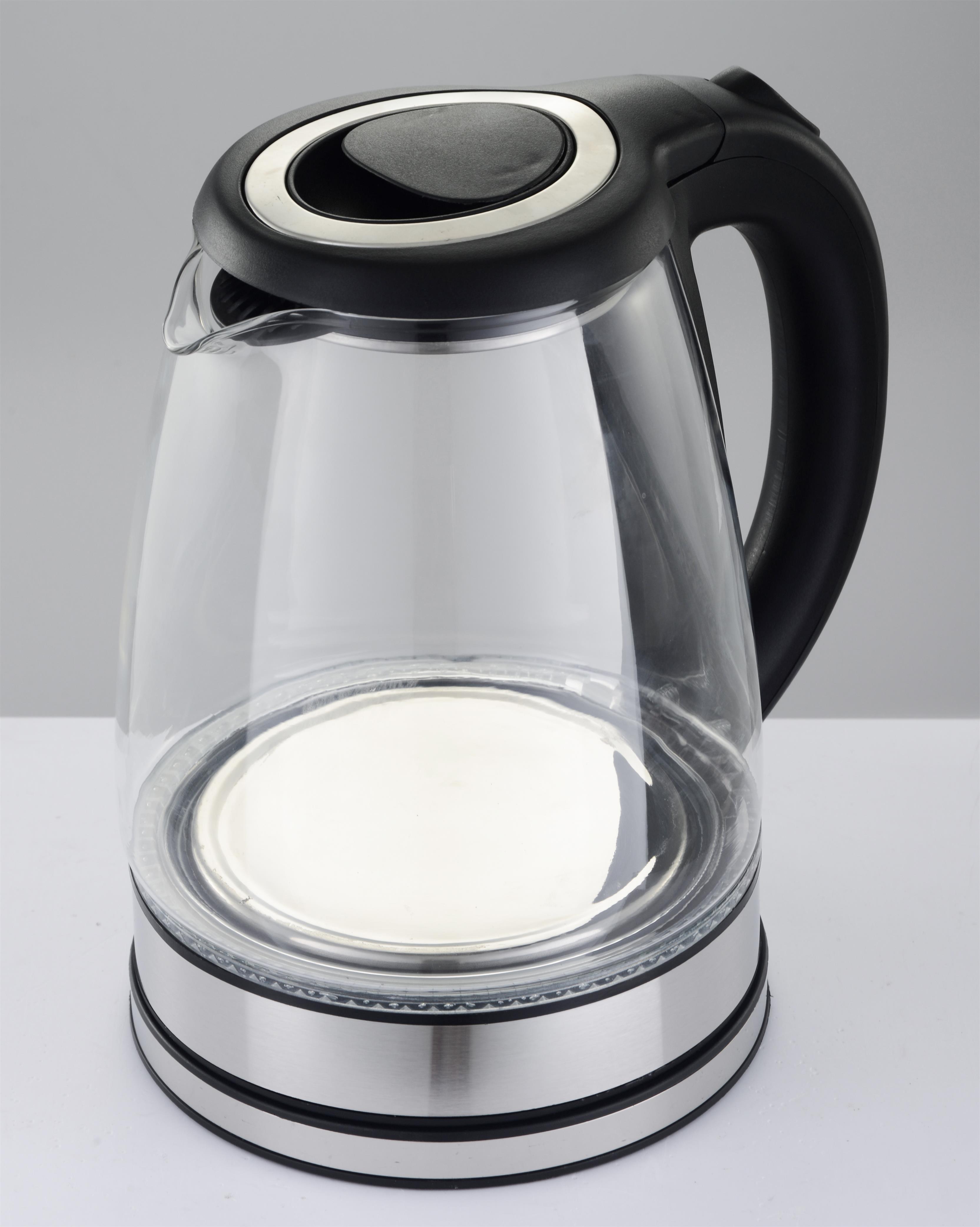 New design glass electric kettle with durable material