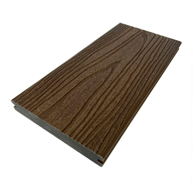 Synthetic composite decking wpc co-extrusion deck wood plastic composite for outdoor