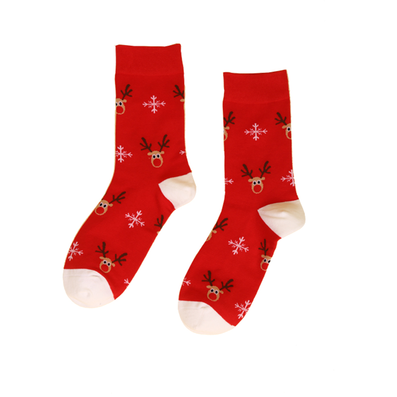 Christmas Jacquard Cotton Socks men women children