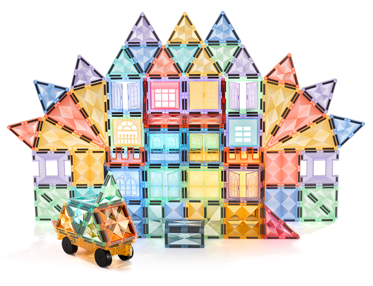 Star shinning magnetic tiles