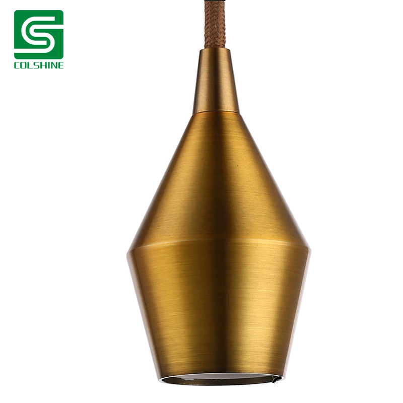 Colshine E27 Metal Lamp Holder High Quality Pendent Vintage Socket for Ceiling Lights