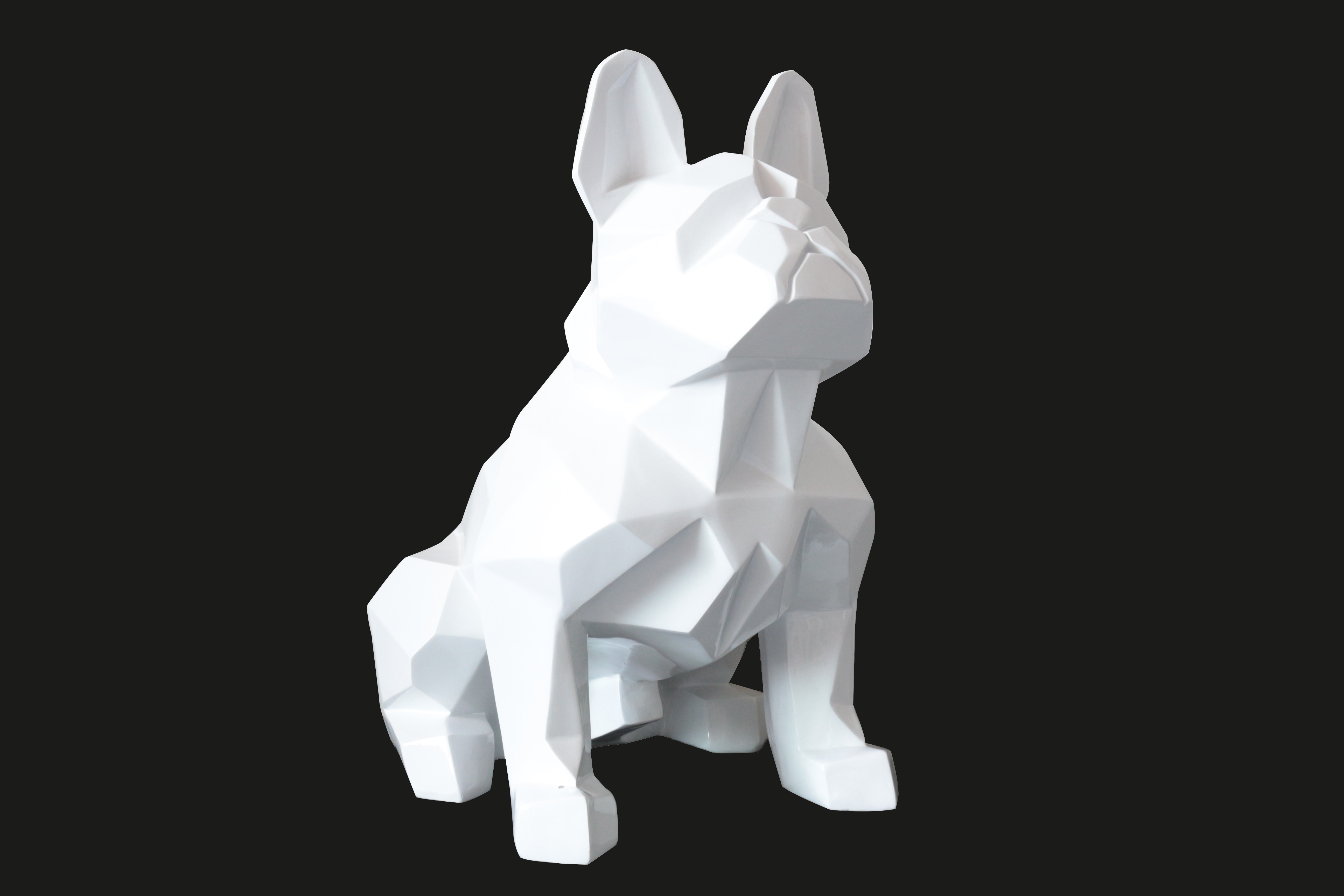 French dog sculpture