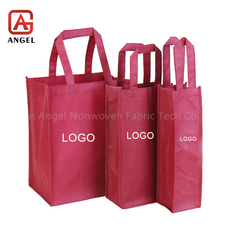 Fujian Angel Recycled PP Nonwoven Bags Non woven Fabric Carry Shopping Bag With Custom Print Logo