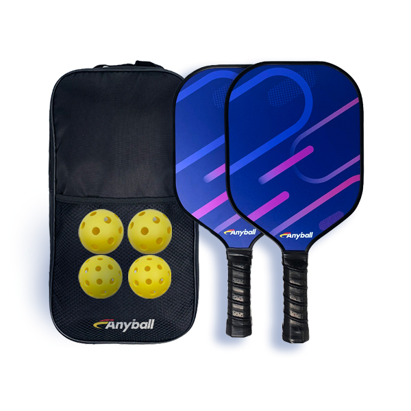 Fiberglass pickleball paddle set