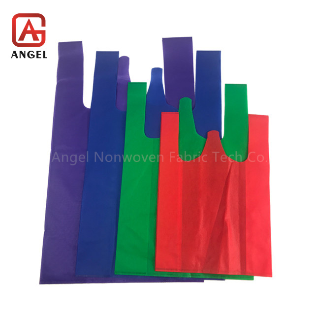 Fujian Angel Lightweight Non-Woven Vest Shopping Bag W-Cut Bag