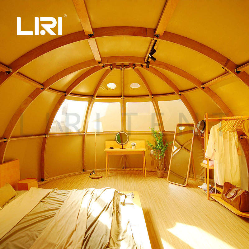 Hotel tent, luxury tent, Panorama dome tent