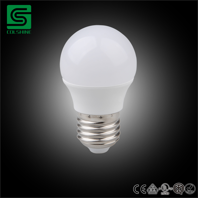 LED bulb E27 80-90 lumen, dimmable/globe opal,
