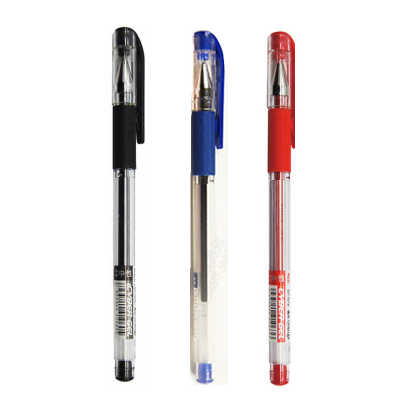 Factory Direct Sell Plastic Gel Ink Pen Office School Kids 0.5mm 0.7mm Gel Pen with Simple Design