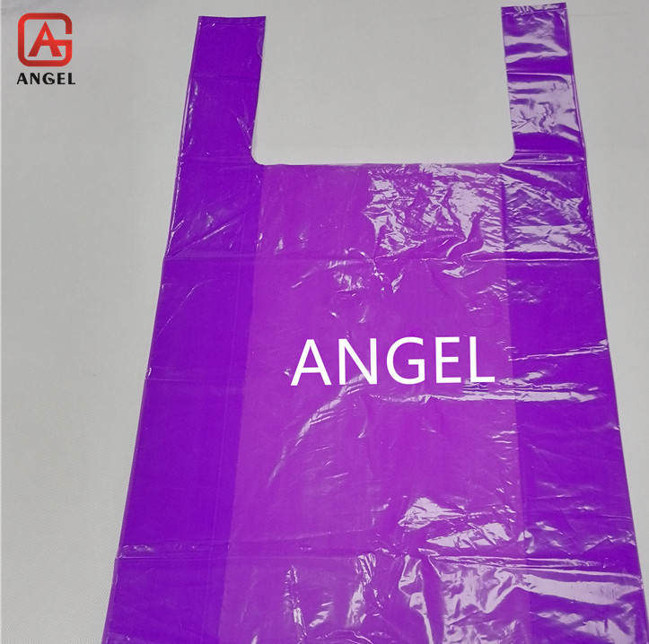 Angel Custom Printing T-Shirt Plastic Bag Garbage Bags LDPE/HDPE Vest Bags