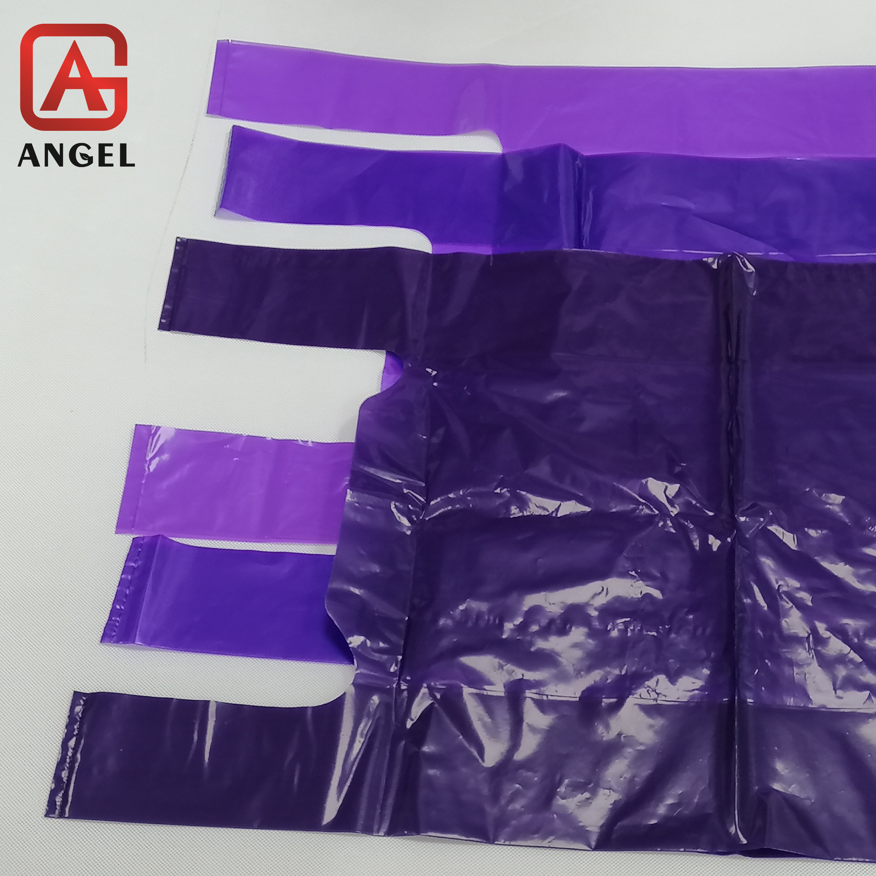 Fujian Angel LDPE HDPE Thank You Vest Carrier Plastic Bags / T-Shirt Plastic Bag for Supermarket