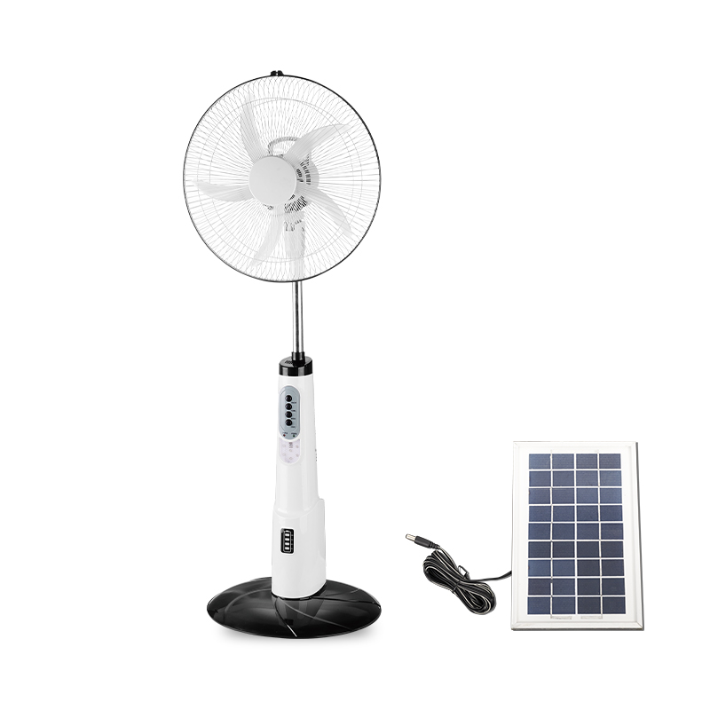 CHANGRONG CR-8716 Rechargeable Solar Stand Fan
