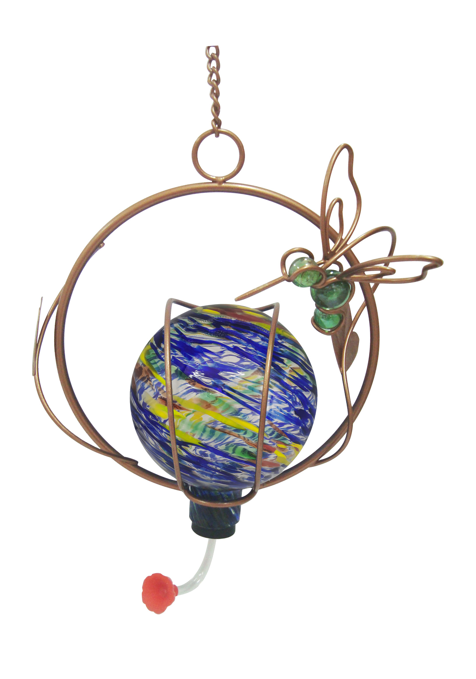 Glass birdfeeder