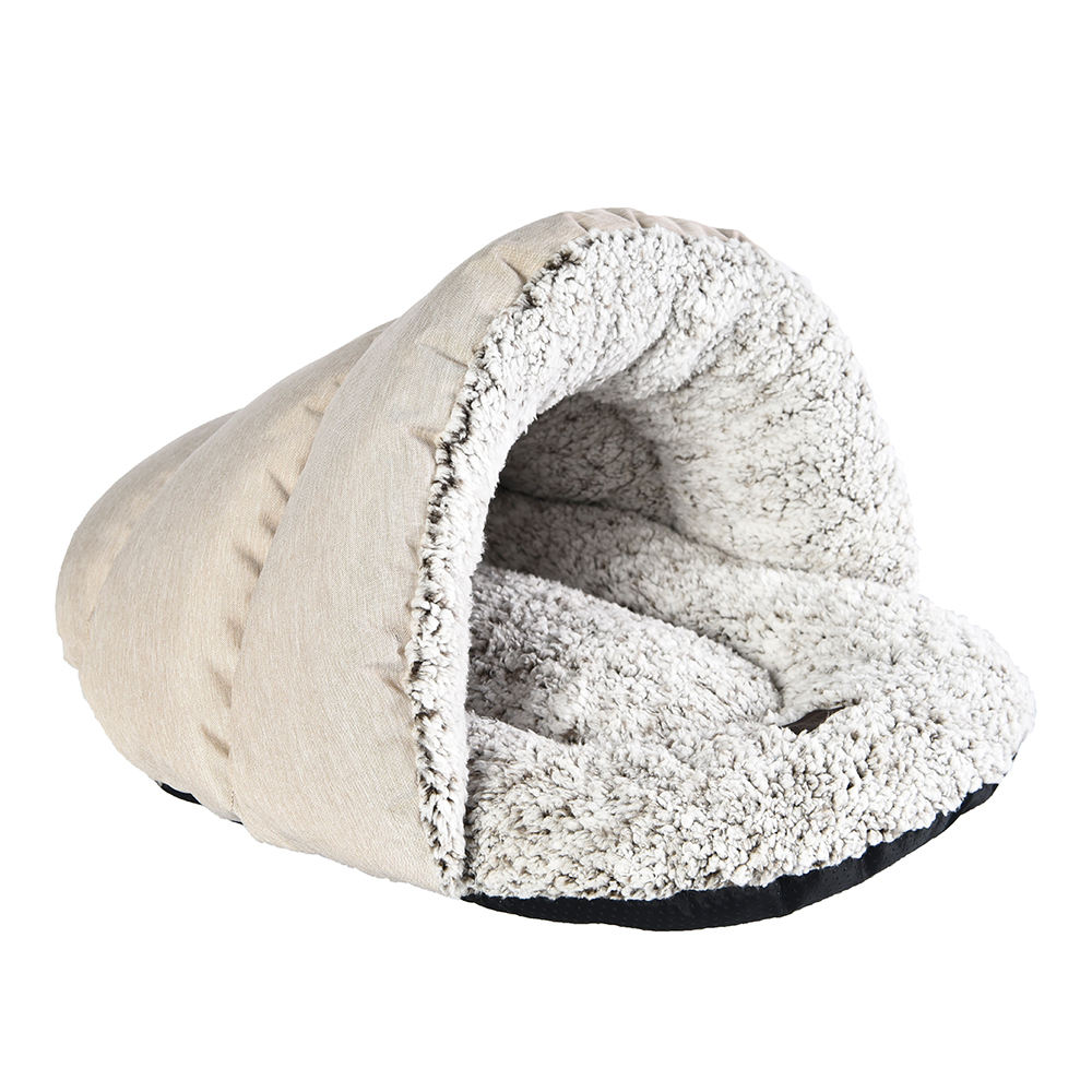 Oeko-Tex Certified Oxford Cat Slipper Cave Bed