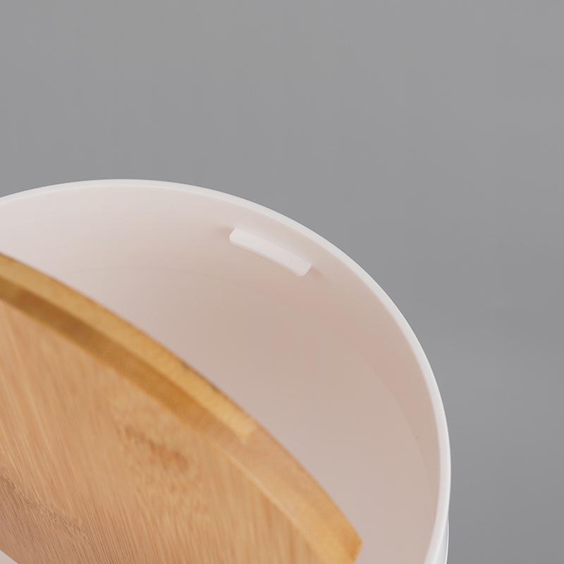 plastic trash can