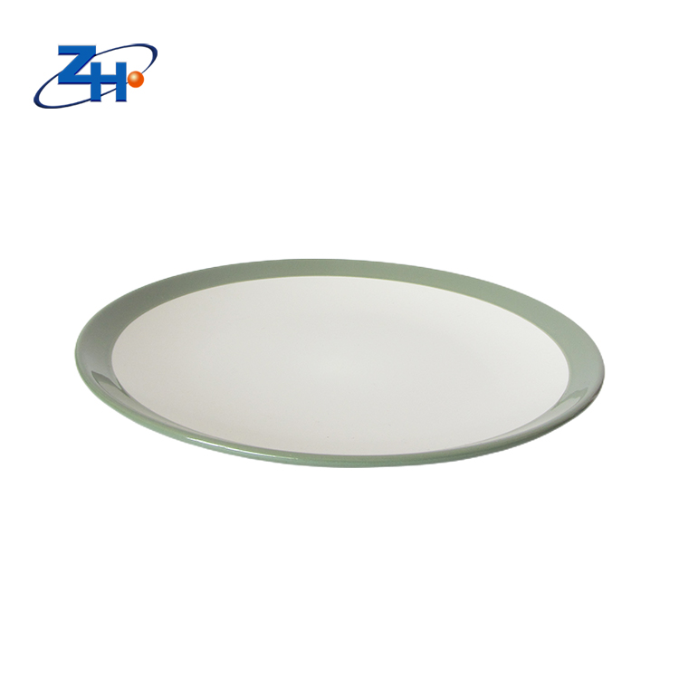 European style dessert plate, matte finish glaze dessert plate