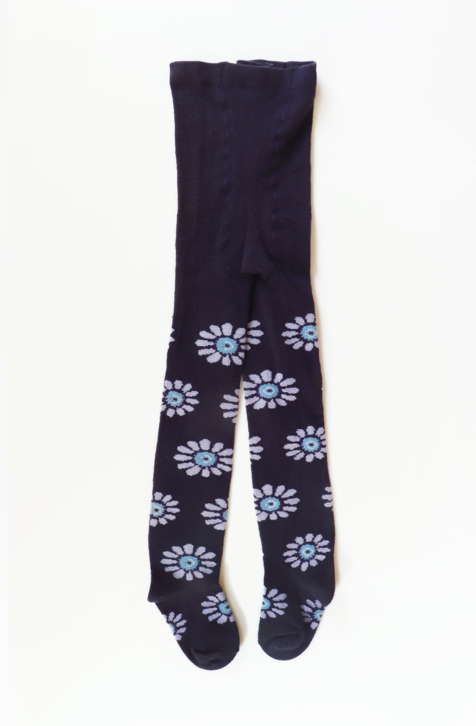 Cotton Knit Jacquard Tights