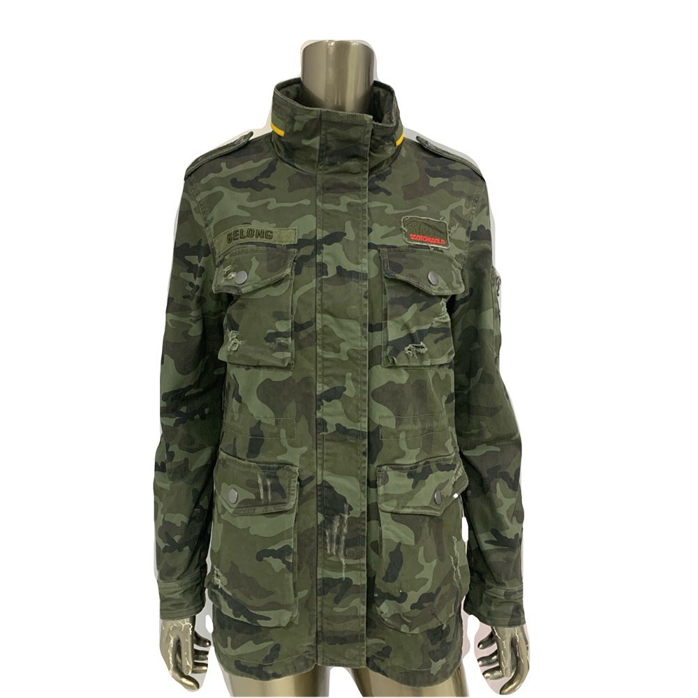 women’s pure cotton jacket garment dyed
