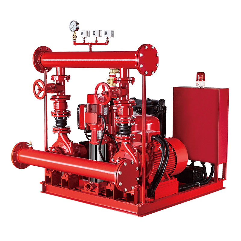 EDJ series fire fighting system with electric and diesel and jockey pump
