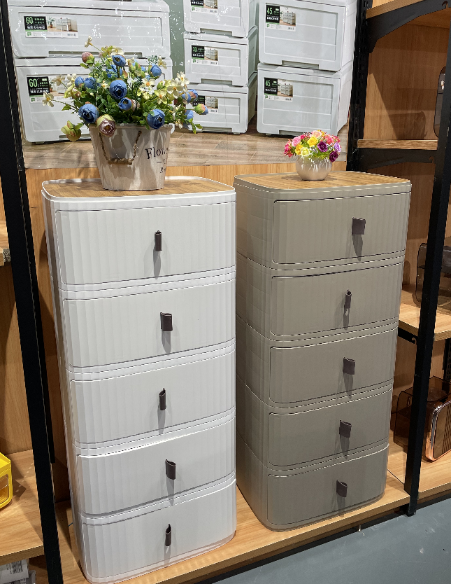 Plastic drawer canbinet