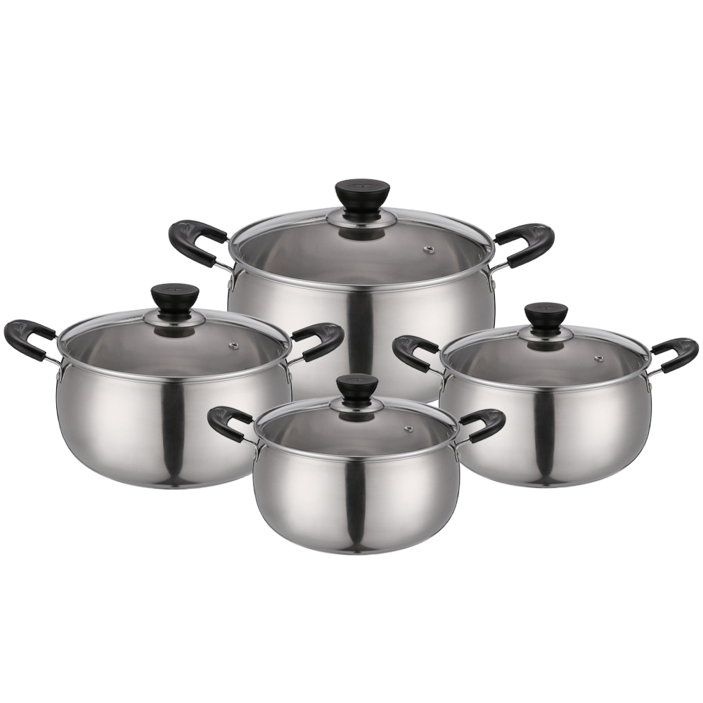 Kitchen ware kitchenware set, kitchen pot and pan set, stainless steel cooking pot set cookware sets