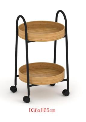 Bamboo 2 Tier Trolley