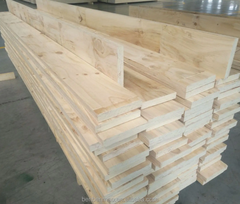 Wholesale custom pine eucalyptus lvl first class scaffolding beam door core certificate complete