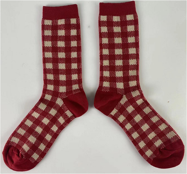 Christmas Valentine Jacquard Cotton Socks men women children