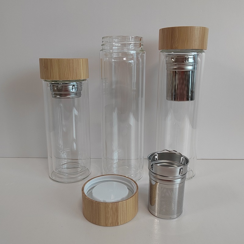 Borosilicate bottle double wall