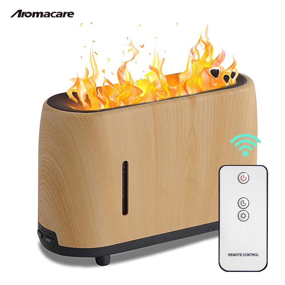 Simulation Flame Led Light Portable Air Humidifier Defuser