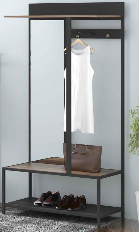 Coat rack for shoe stool