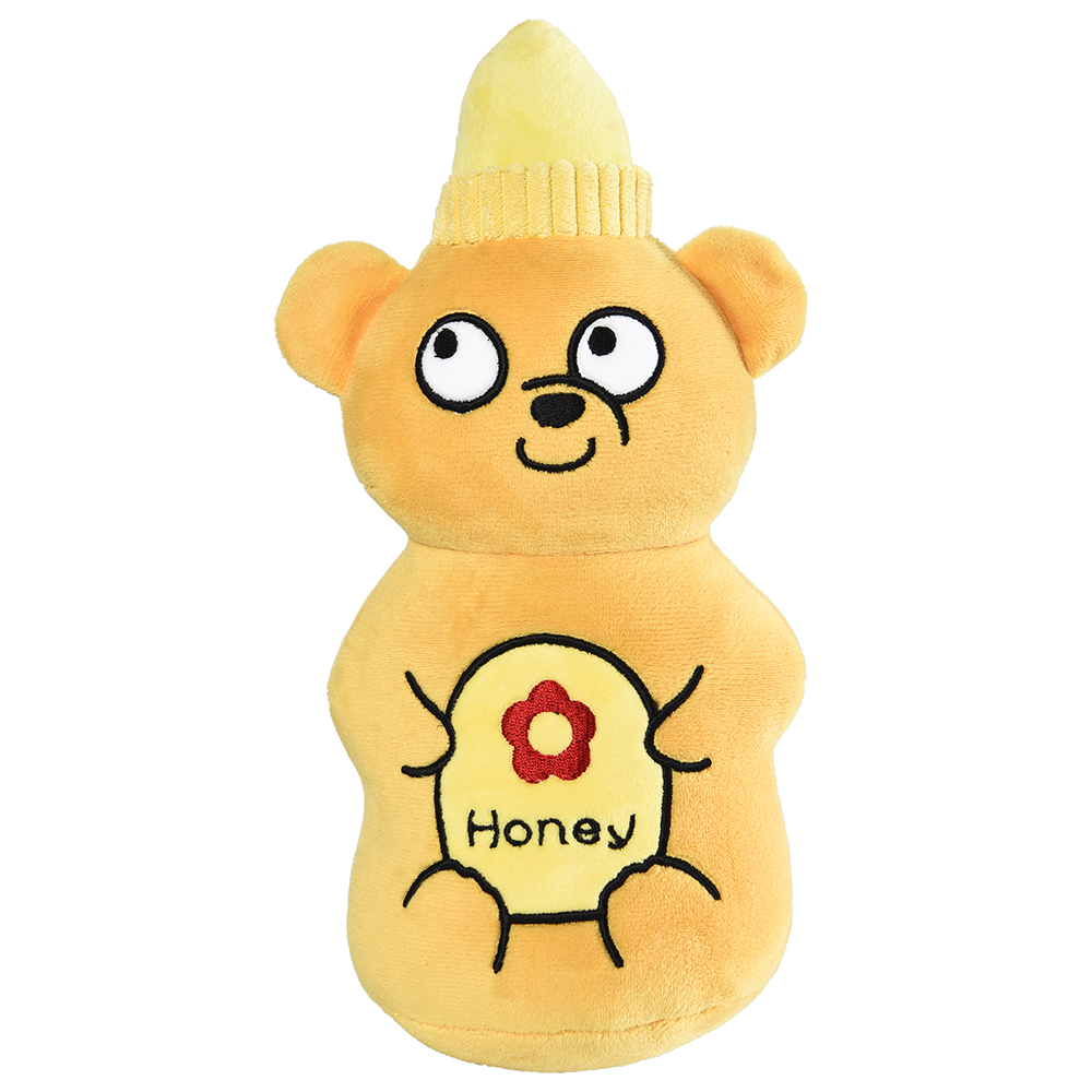 Bee Shape Plush Dog Toy with Squeaking inside