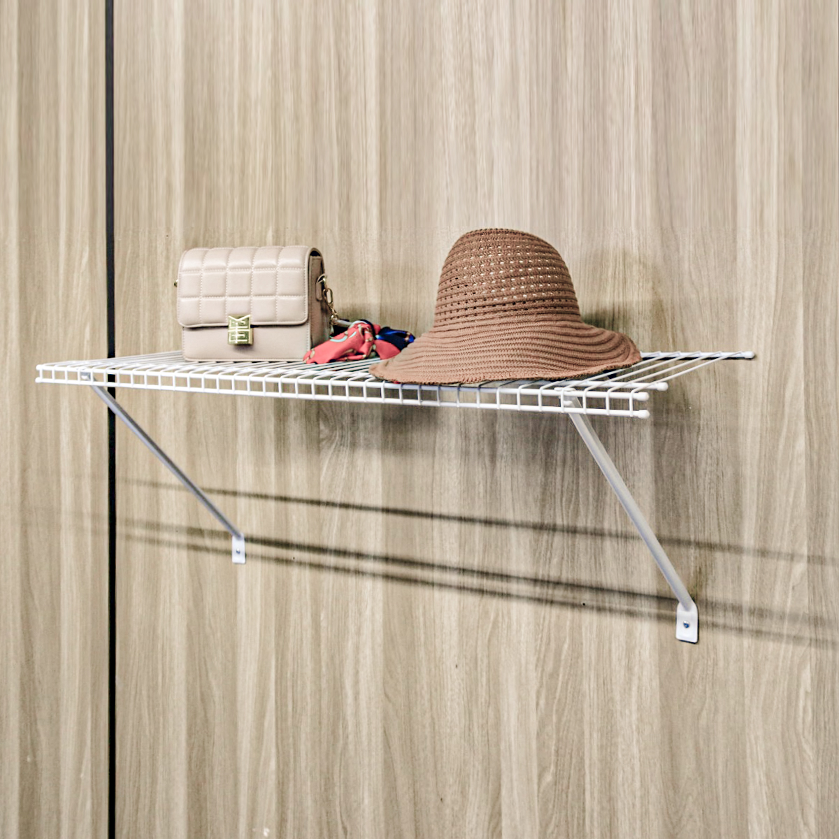 FA312 Metal Wire Shelf Closet Wardrobe Organizer