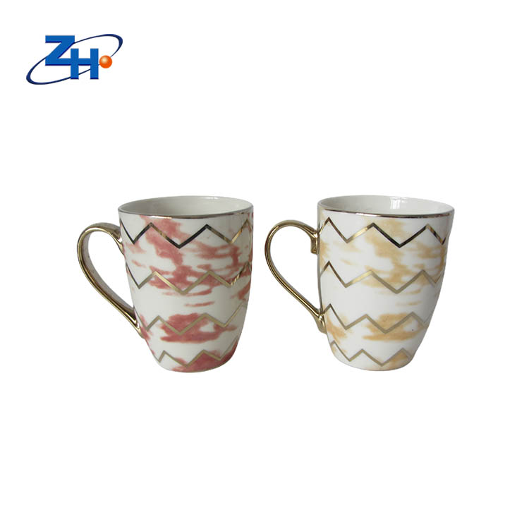 Factory wholesale new design electroplate gold coffee mug