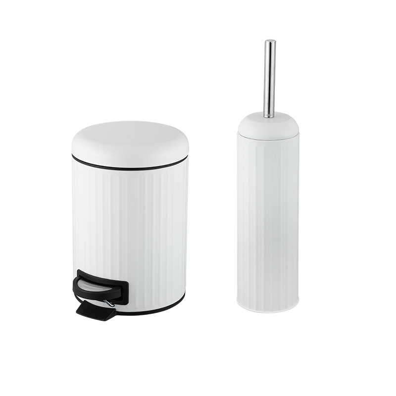 2023 Popular household small foot trash can toilet brush set SW6959