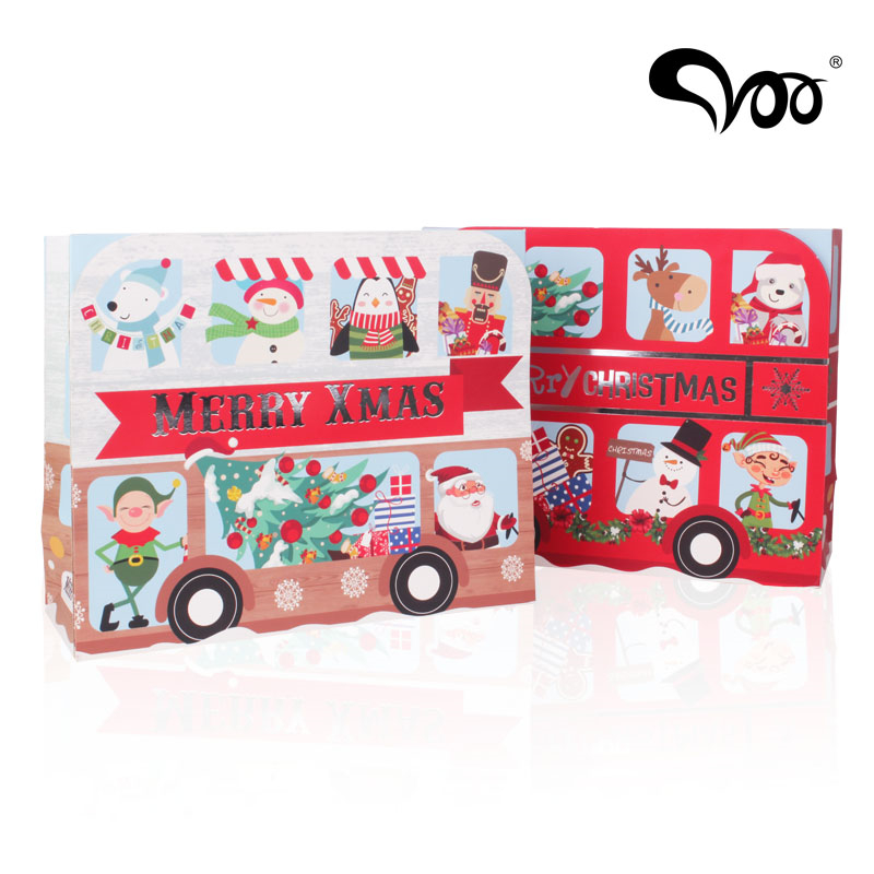 Gift Paper Bag-Christmas Box Style