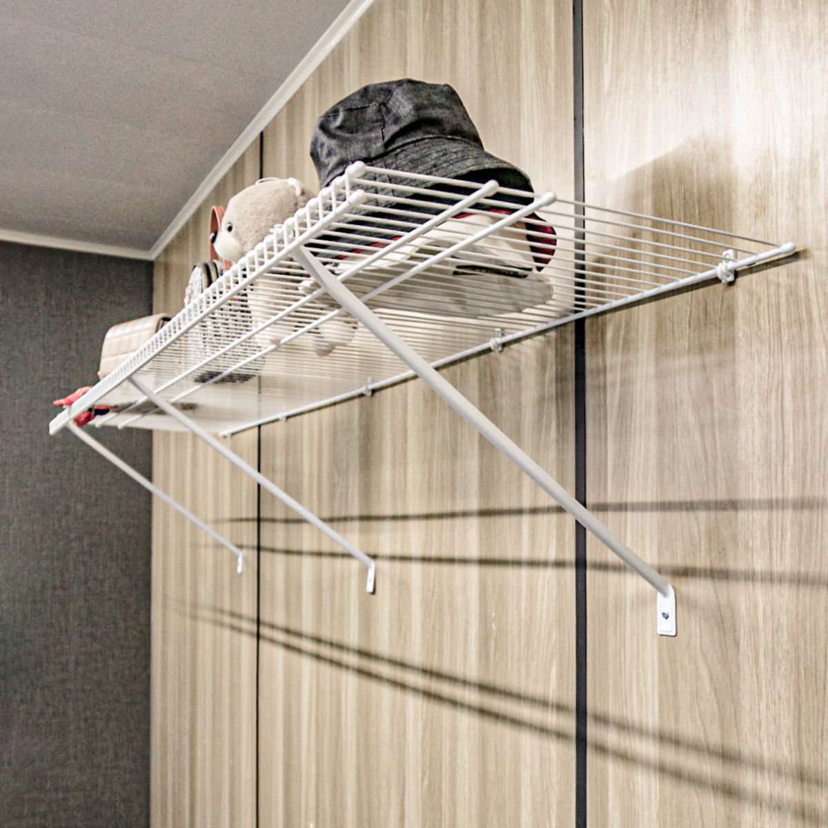 FA616 Metal Wire Shelf Closet Wardrobe Organizer